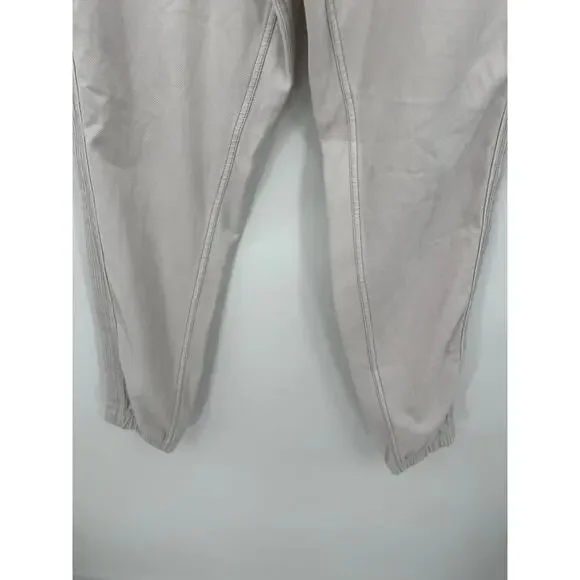Athleta Cream Farallon Jogger Pants Elastic Waist Front Pockets Womens Size 2 - Picture 4 of 10